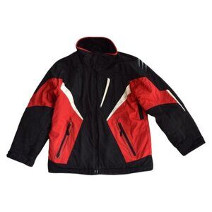 Obermeyer Black and Red Puffer Ski Jacket - Size 10 Juniors